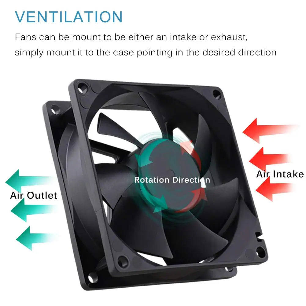 4010 12025 8010 30mm DC 5V 12V 24V Cooling Fan Brushless Mot