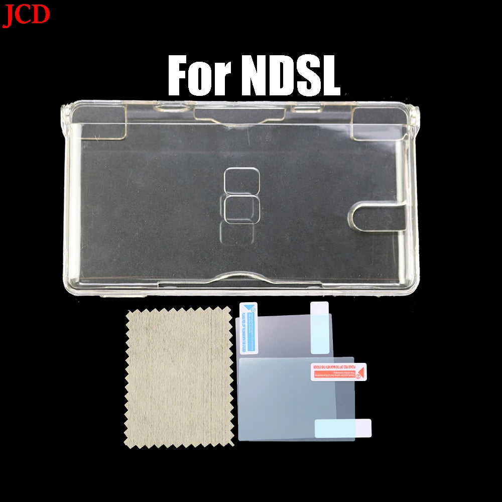 Plastic Clear Crystal Shell Skin Case Cover For Nintend DSL 