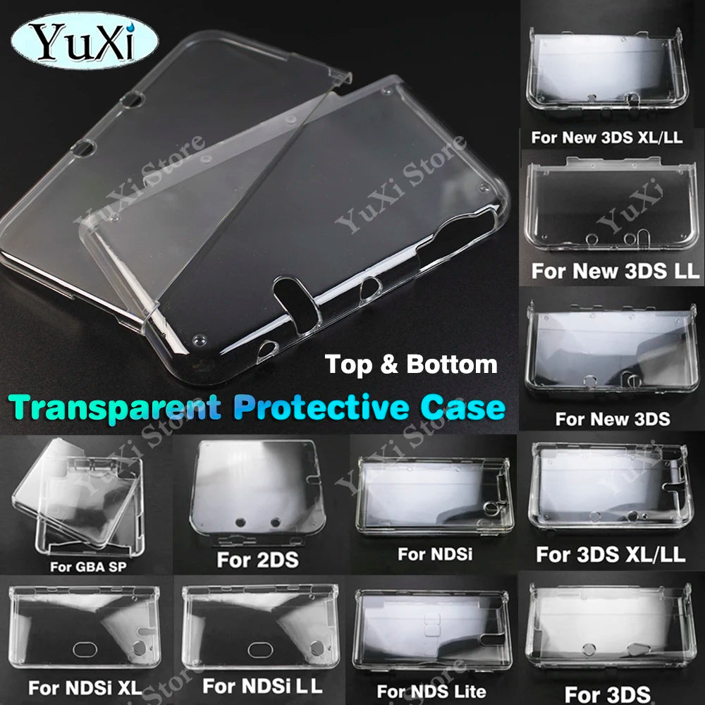 Clear Crystal Protective Case For Nintend NDS Lite NDSi XL L