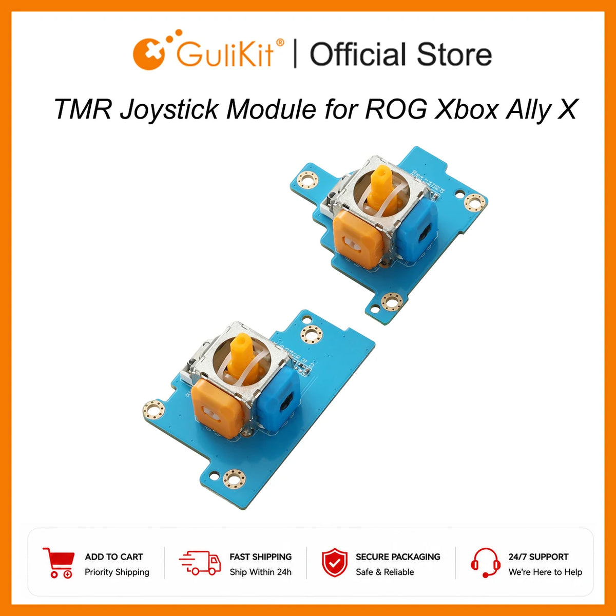 GuliKit TMR Electromagnetic Joystick Module Anti-Drift Stick