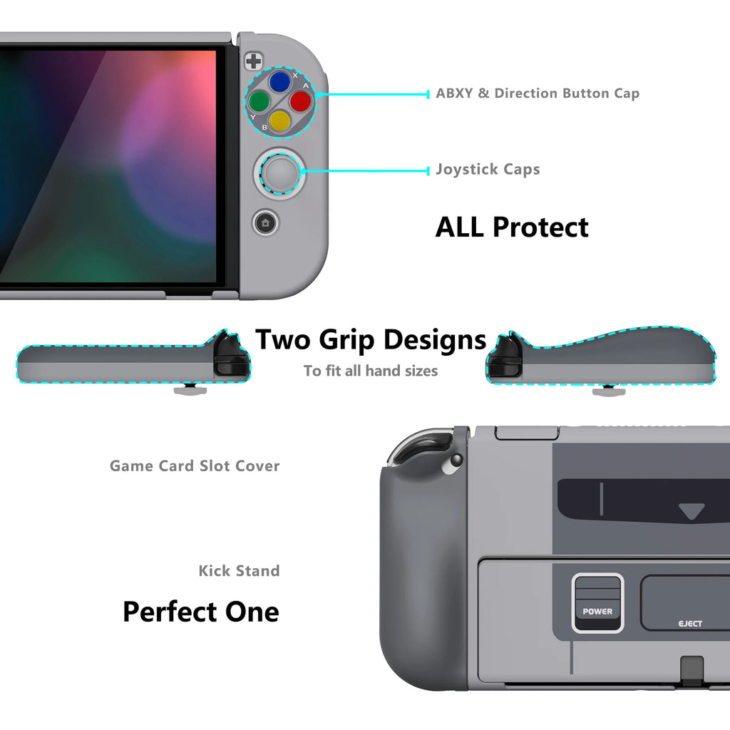 PlayVital AlterGrips Split Hard Shell Case for Nintendo Swit