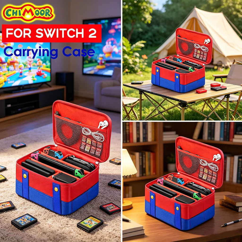 Portable Soft Shell Case for Switch 2 / Switch / OLED Cute W