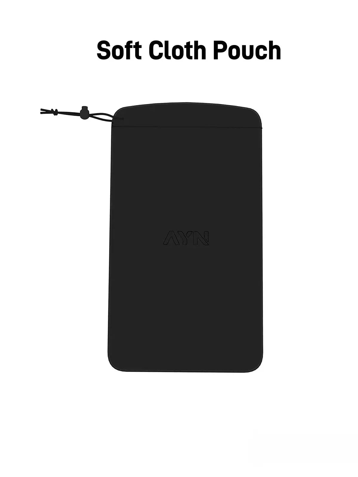 For AYN THOR Handheld Game Console - White TPU Grip + Hard Carrying Case + Tempered Glass Screen Protector Full Protective Combo