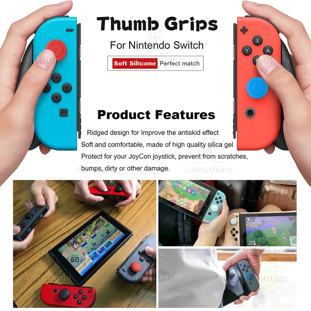 Thumb Grip Caps for Switch/Switch Lite/Switch OLED Durable A