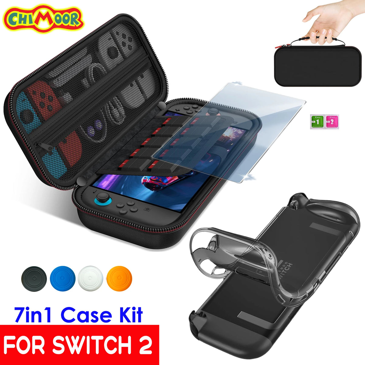 Carrying Case Kit For Switch 2 (2025) Travel Case Hard Shell