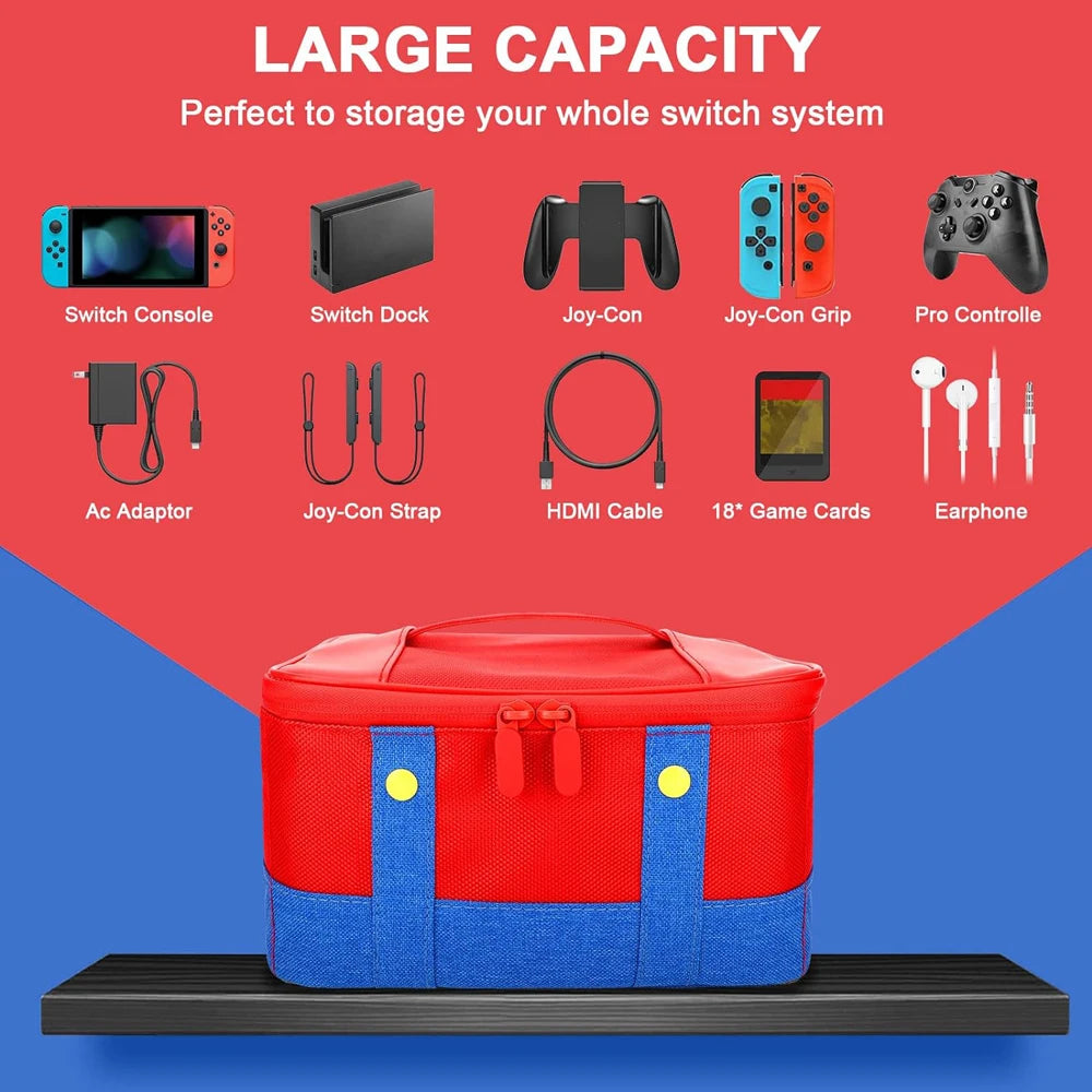 New Large Carrying Protective Case for Nintendo Switch OLED 