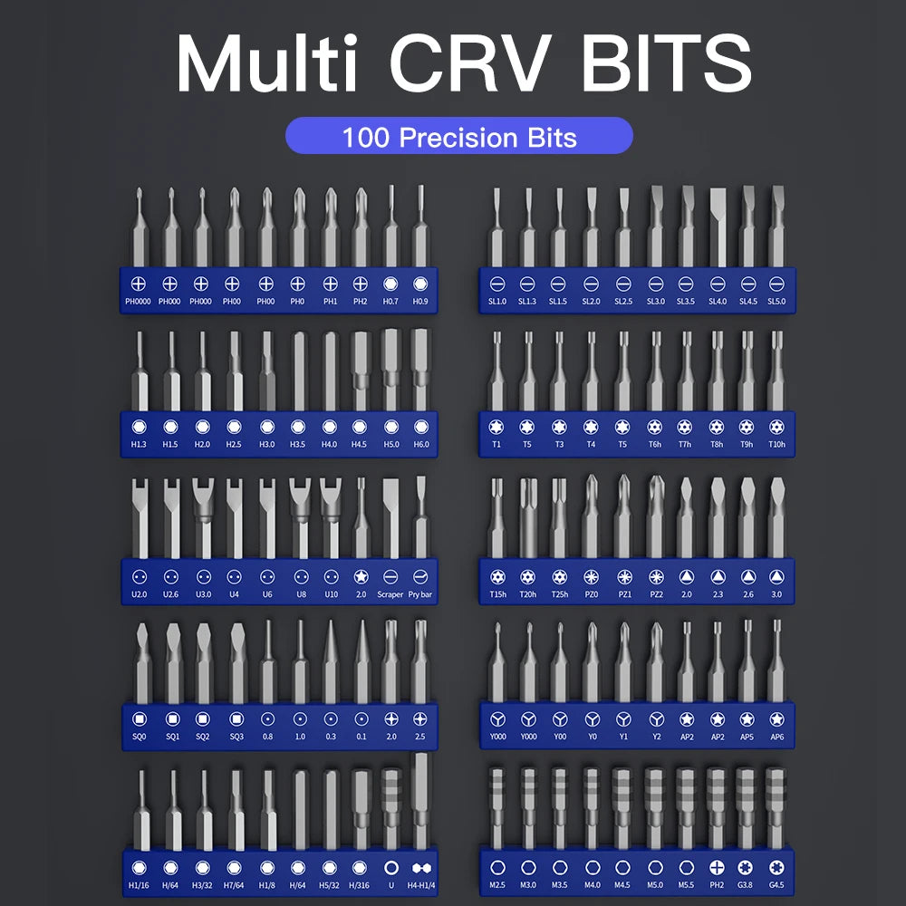120PCS Precision Screwdriver Set Magnetic Electronics Repair