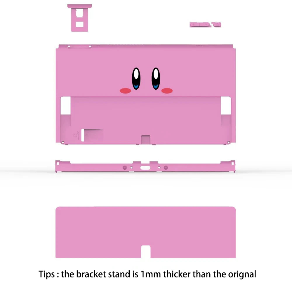 Back Plate Full Set Shell for Nintendo Switch OLED Console Replacement Back Plate Kickstand for NS Switch Oled Game Accessories