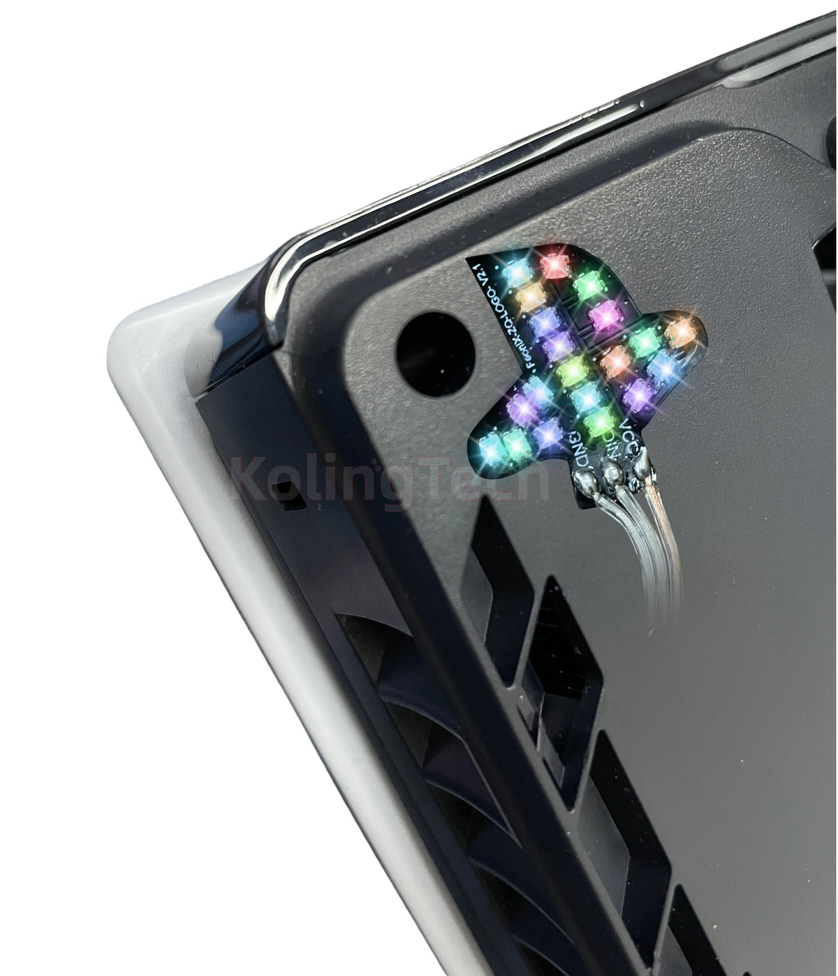 RGB Logo LED Light for PS5 Slim/Pro Console Illuminated LED 