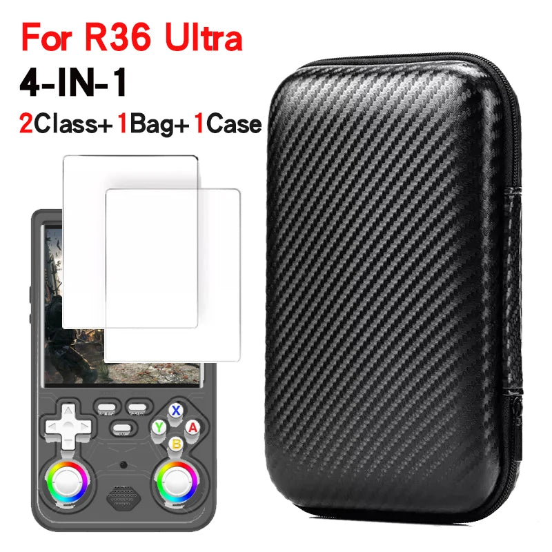 For R36 Ultra Game Console Storage Bag EVA Hard Shell anti P