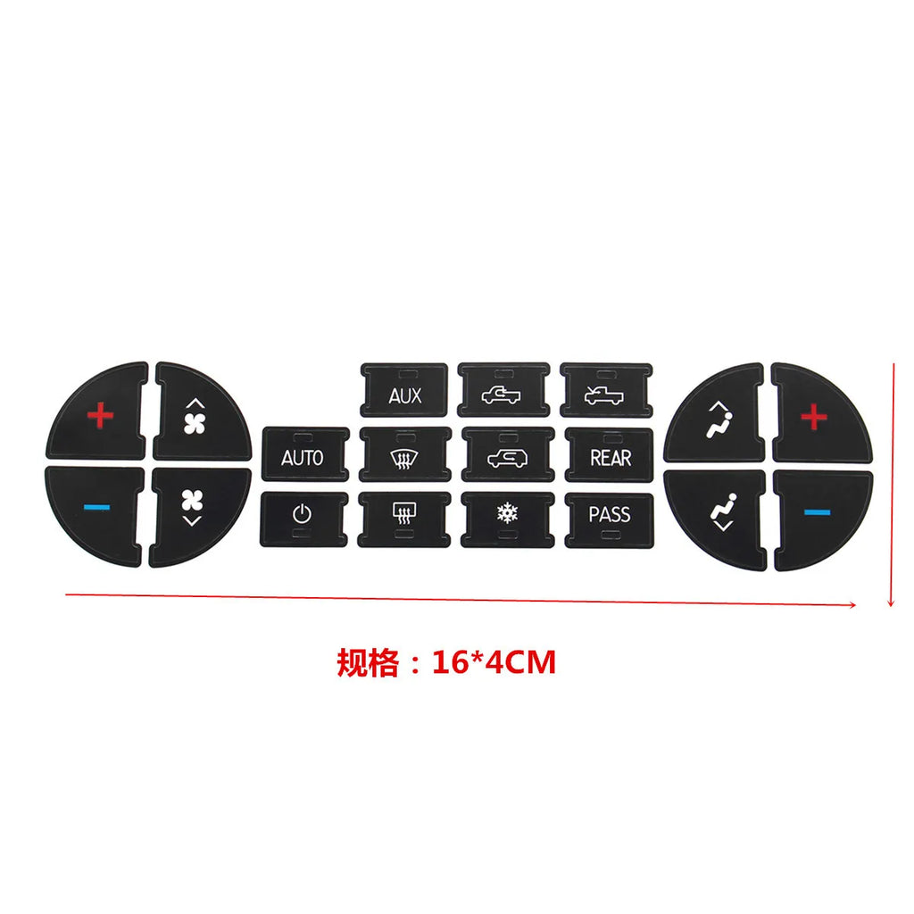 AC Instrument Panel Button Repair Sticker for GMC Avalanche 