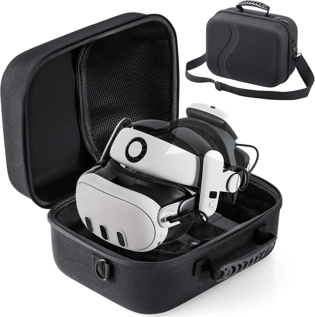 Carrying Case for Meta Quest 3 Hard Shell Travel Bag with Oculus Quest 3/BOBOVR S3 Pro Battery Head Strap and Other Accessories