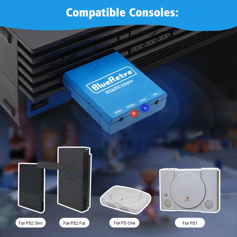 RetroScaler BlueRetro Wireless Game Controllers Adapter For 