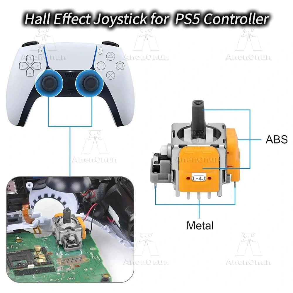 Hall Effect Joystick for PS5 Controller Anti-Drift Gamepad 3