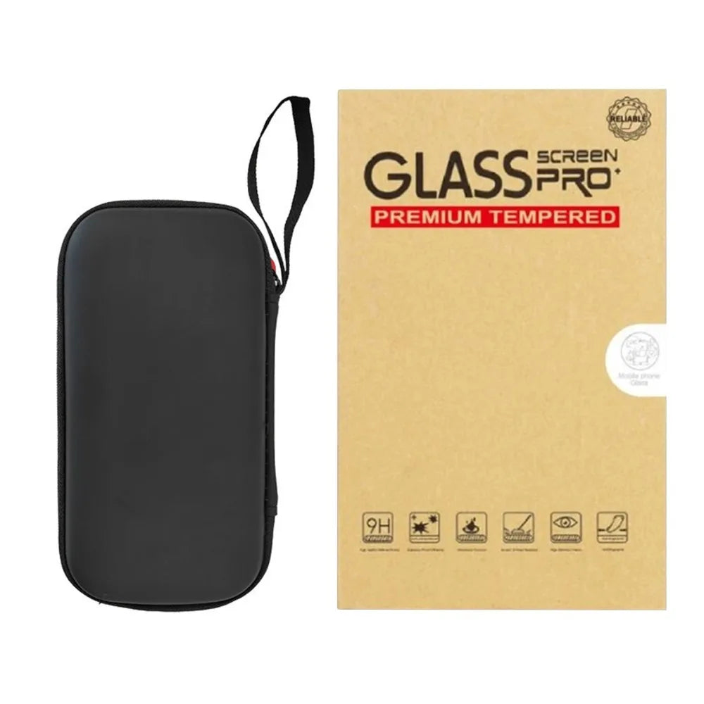 For Anbernic RG40XX H Video Game Console Carrying Case & Screen Protector Set Hard Shell Storage Bag Game Accessories