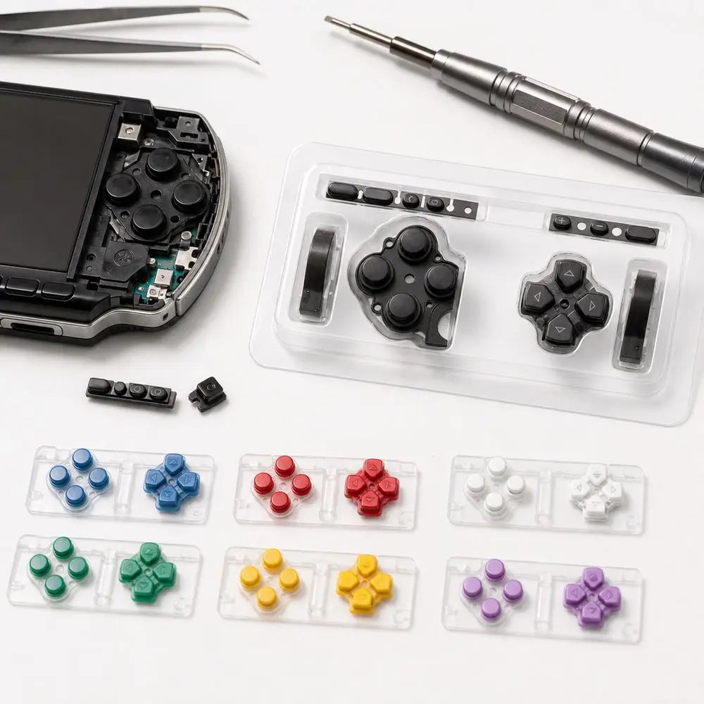 1Set Button Replacement Kit LR Buttons D PAD Volume Key Game