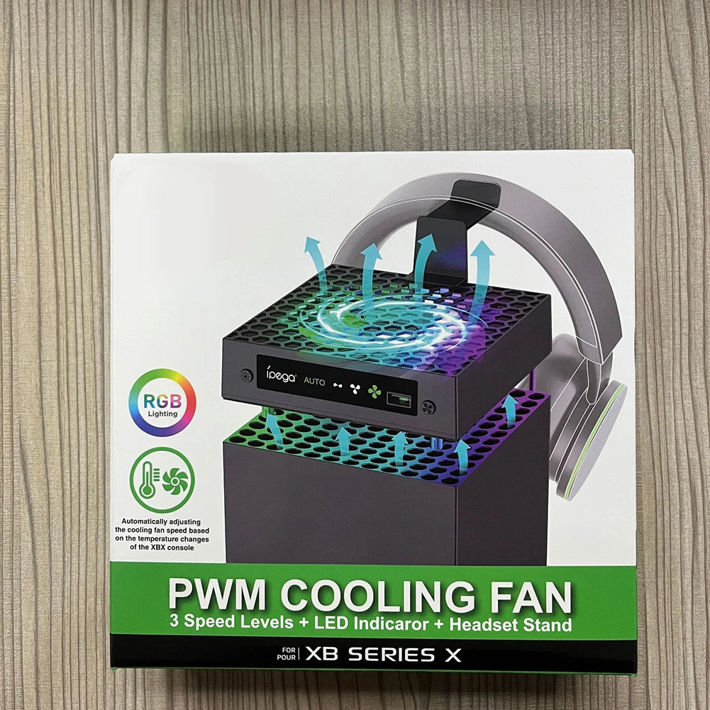RGB Fan Cooling System 3 Levels Adjustable Speed Heat Dissip