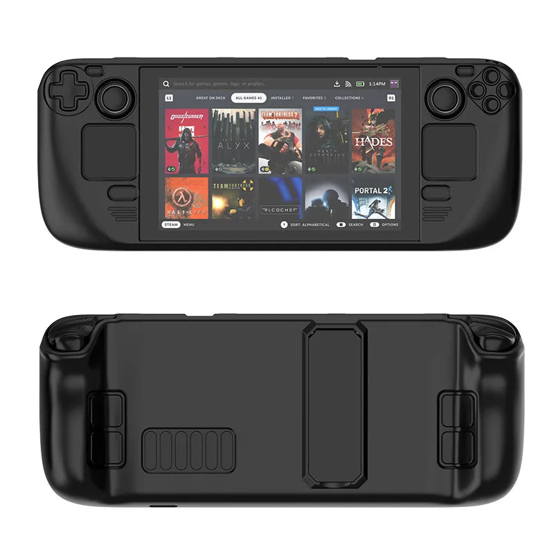 For Steam Deck LCD (2022) OLED (2023) Case Drop & Scratch Resistant With Stand TPU+PC material