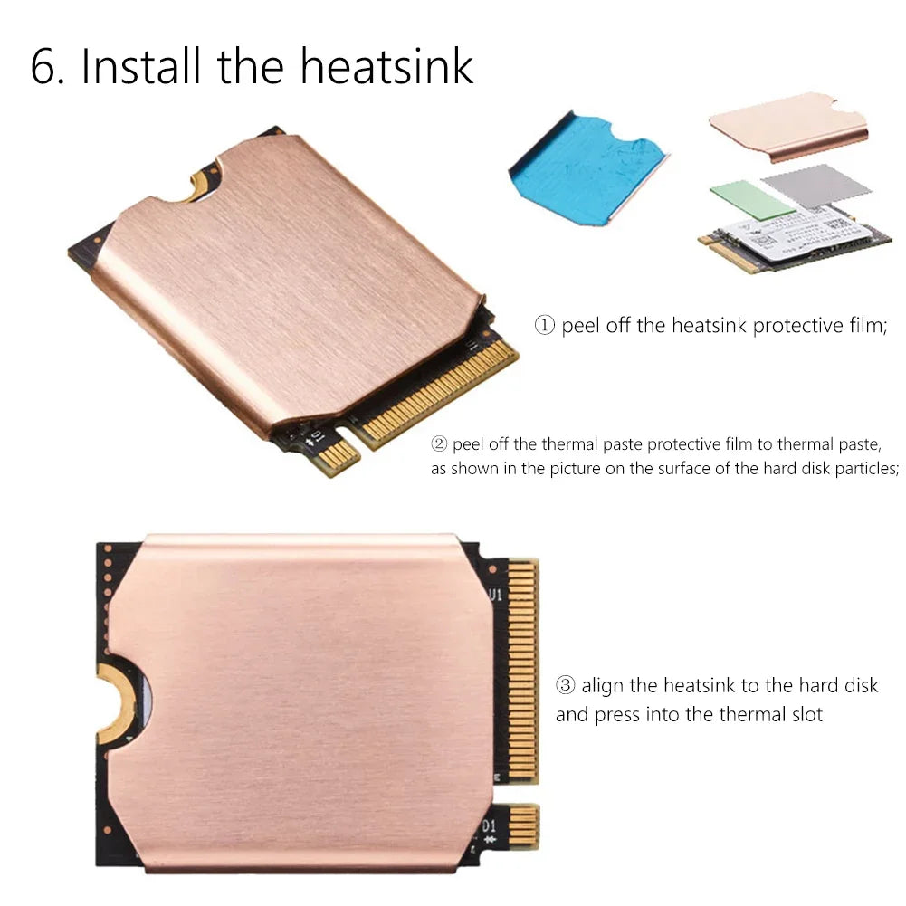 FinalCool TN30 For Steam Deck Copper Heat Sink Cooling Therm