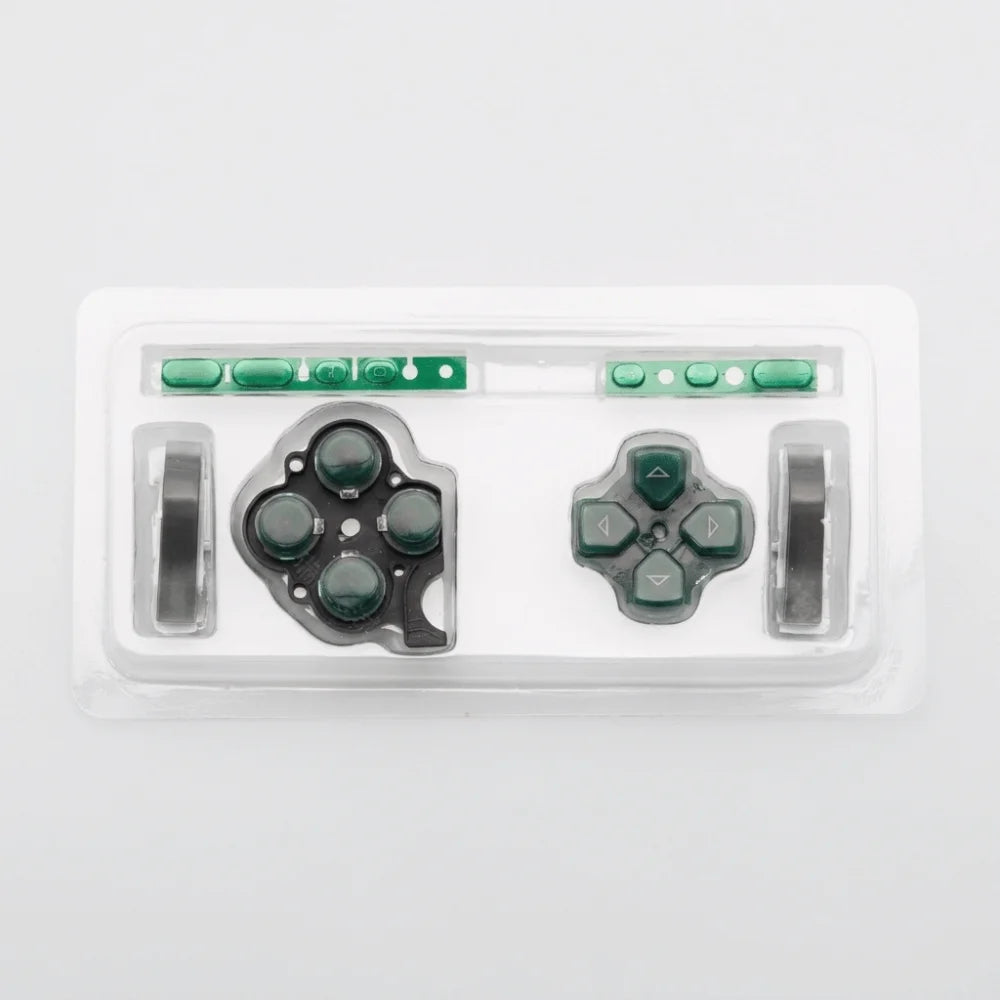 1Set Button Replacement Kit LR Buttons D PAD Volume Key Game Console Buttons High Quality ABXY Select Start Home for PSP3000