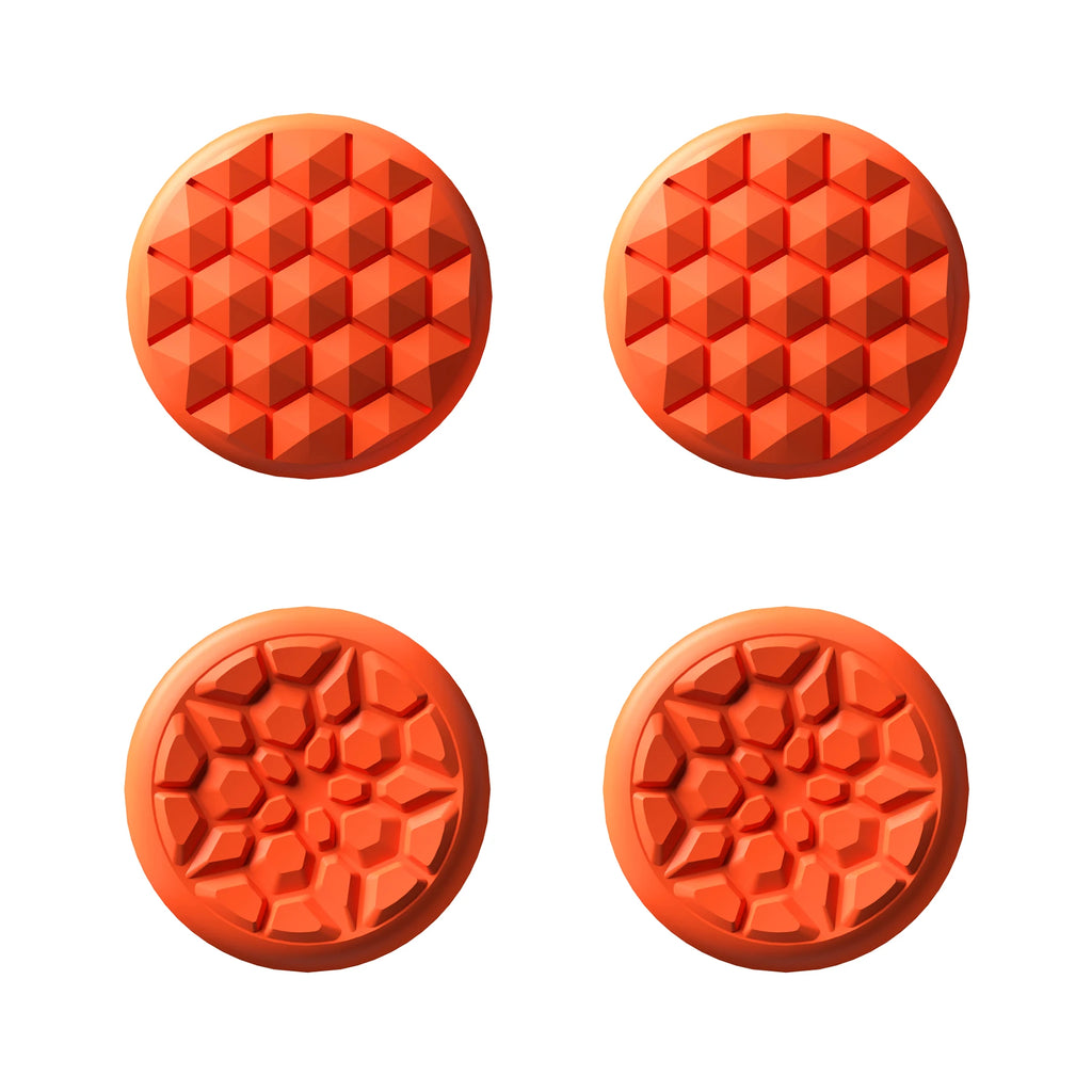 PlayVital Thumb Grip Caps for Steam Deck LCD & OLED Thumbsticks Grips for PS Portal Remote Player - Diamond Grain & Crack