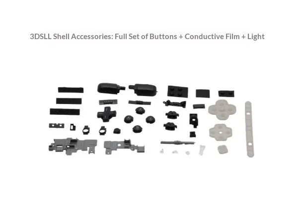 Handheld Console Shell Suitable For 3DSLL 3DSXLRetro Game Console Renovation Console Shell Complete Set Custom Accessories