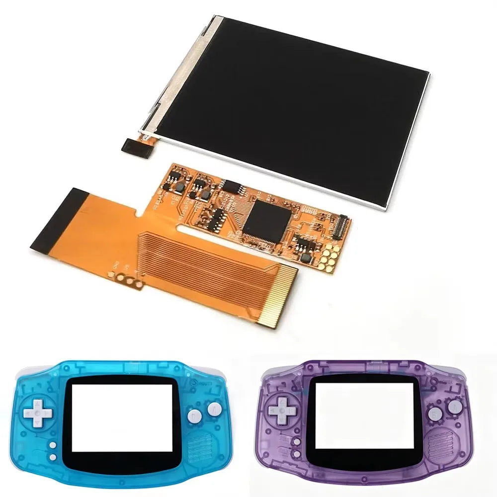 HISPEEDIDO For GBA V2 IPS LCD Backlight Kits With Pre-cut Sh