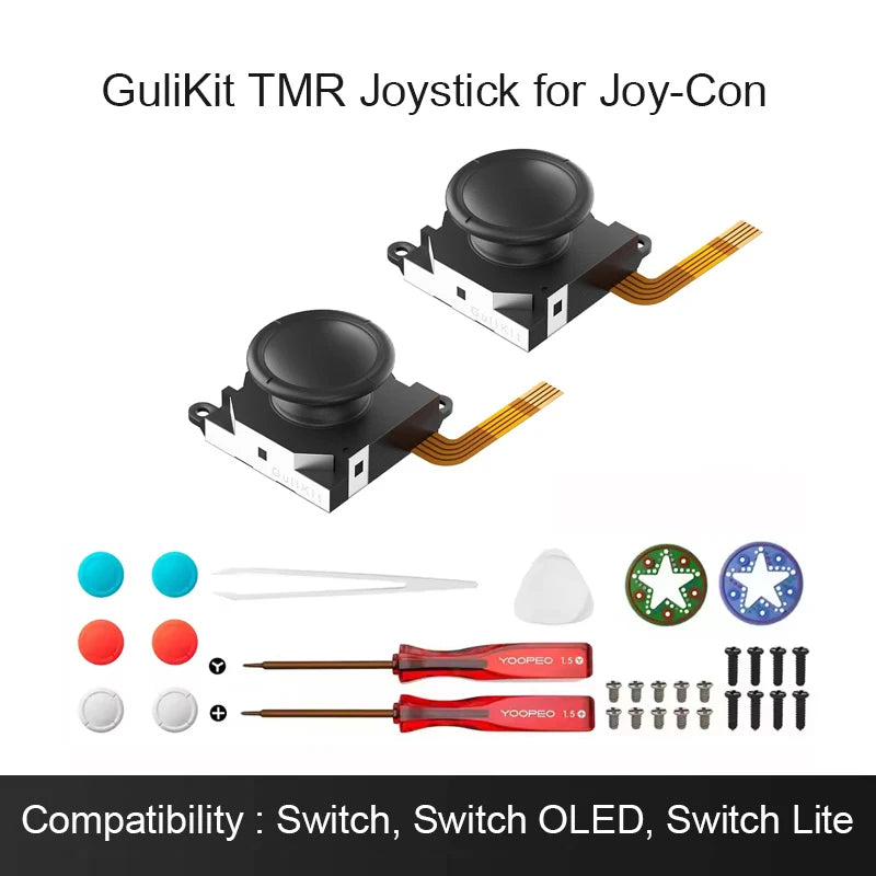 GuliKit TMR Sensing Joystick for Joy-Con Replacement No Drifting Stick for Nintendo Swicth / Switch OLED Game Accessories Repair