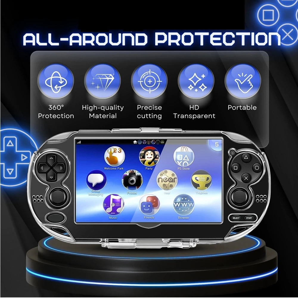 Protective Crystal Case for PS Vita 1000 Handheld Transparen