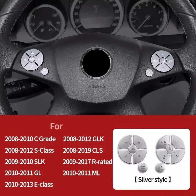 Car steering wheel button decorative protection sticker For 