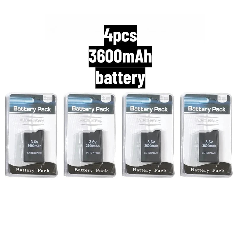 2400/3600mAh Lithium Battery For PSP-2000 PSP-3000 PSP-3004 Slim Game Console Long Lasting Safe Replacement Battery