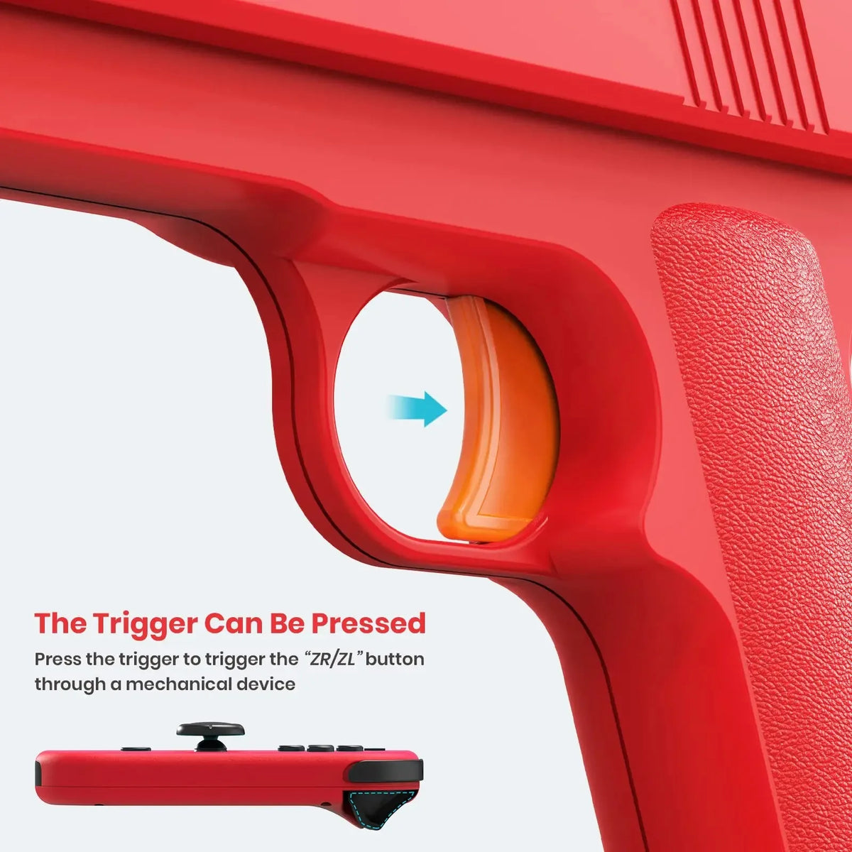 New For NS Switch Small Handle Shooting Game Gun Stock Grip 