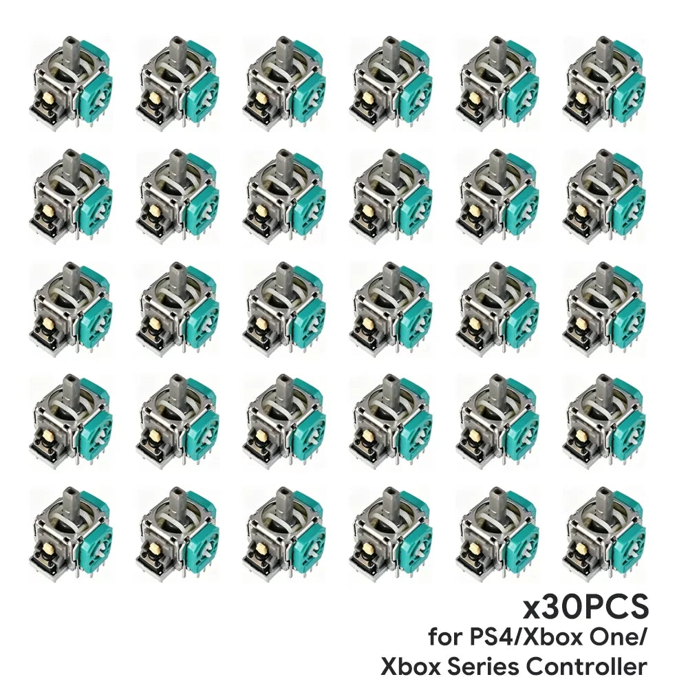 DATA FROG 10/20/30pcs Replacement 3D Analog Joystick For PS5/PS4/SwitchPro/Xbox One Controller ThumbStick Repair Parts Accessory