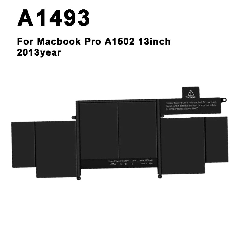 DXT New Laptop Battery For Macbook Pro 13 A1502 A1706 A1989 A2251 A2159 A2289 A2338 A2251 15 A1707 A1582 A1493 A1820 A1819