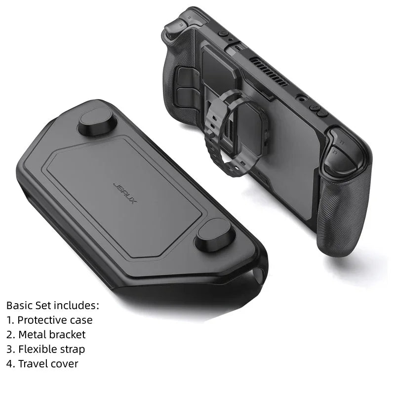 JSAUX ModCase for Steam Deck OLED Case Shock Absorbing Anti Drop Modularization Gaming Accessories with Detachable Front Shell