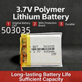 Rechargeable 503035 Li-Polymer Battery 3.7V 500mAh Replaceme