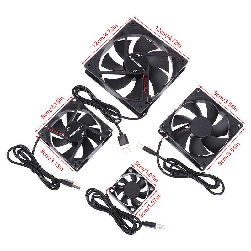 5V Brushless Cooling Fan USB Router Fan Computer Case TV Box