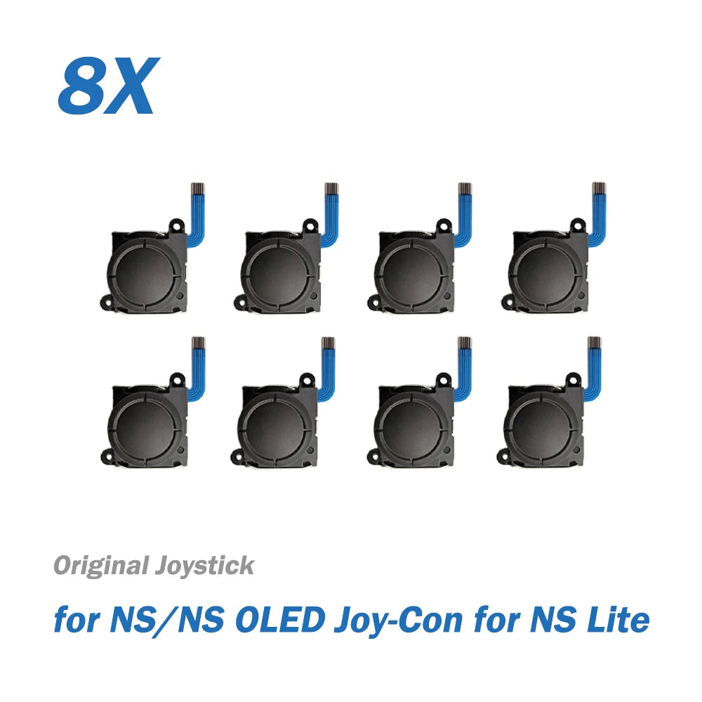 2/8/10pcs Replacement 3D Analog Joystick for Nintend Switch for NS OLED JoyCon ThumbStick Analog Stick for NS Lite White