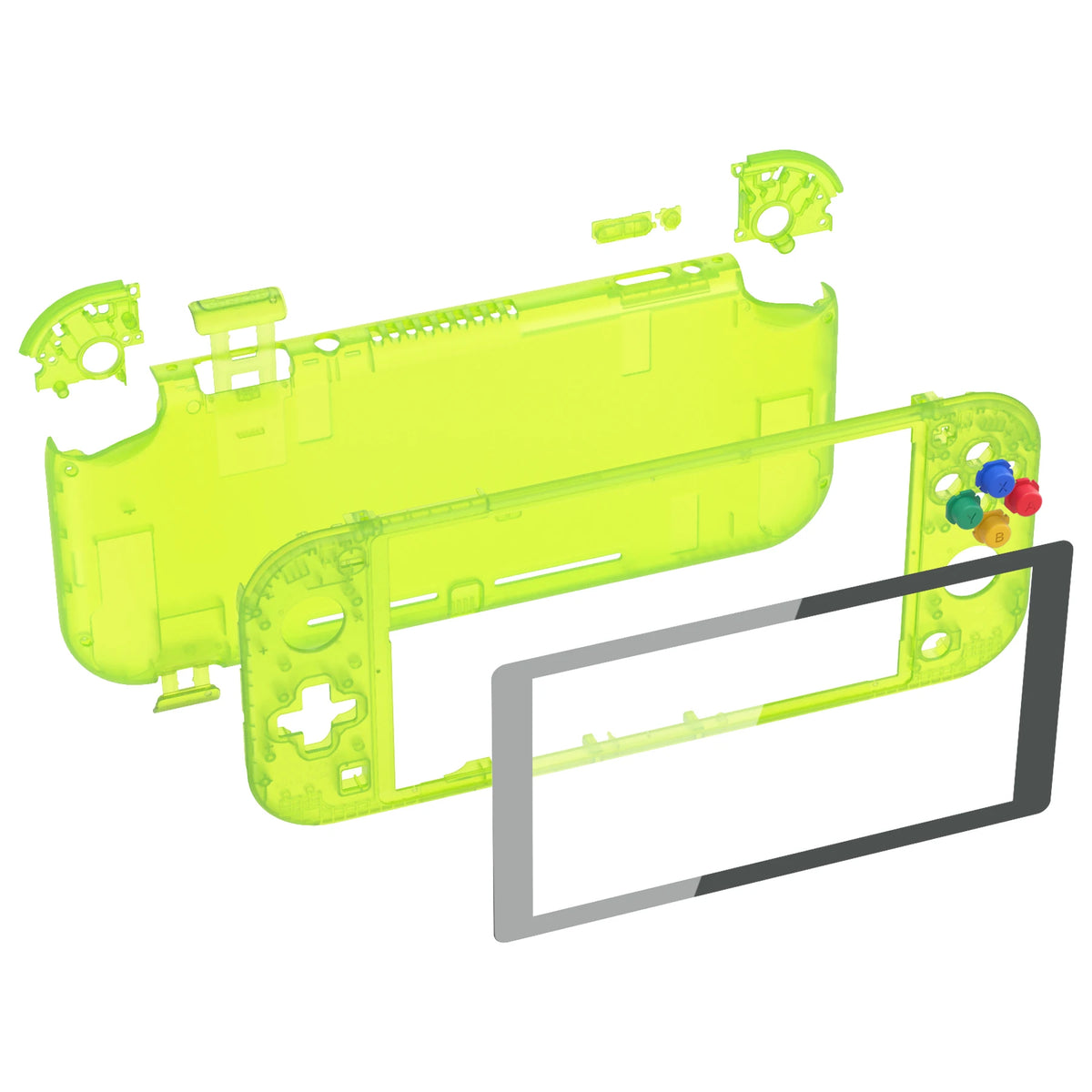 eXtremeRate Replacement Handheld Controller Housing Custom Shell with Screen Protector & ABXY Buttons for Nintendo Switch Lite