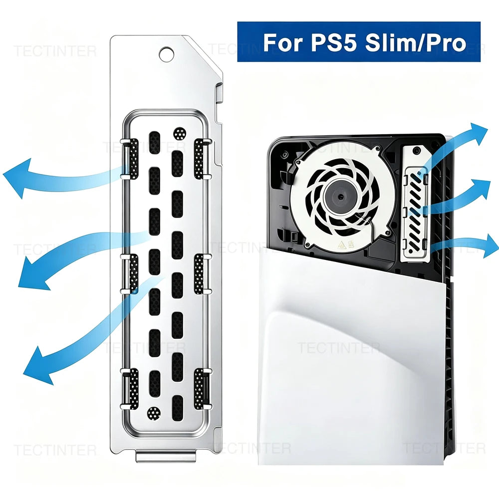 For PS5 Slim/Pro Console SSD Heatsink Dust Cover M.2 SSD Ext