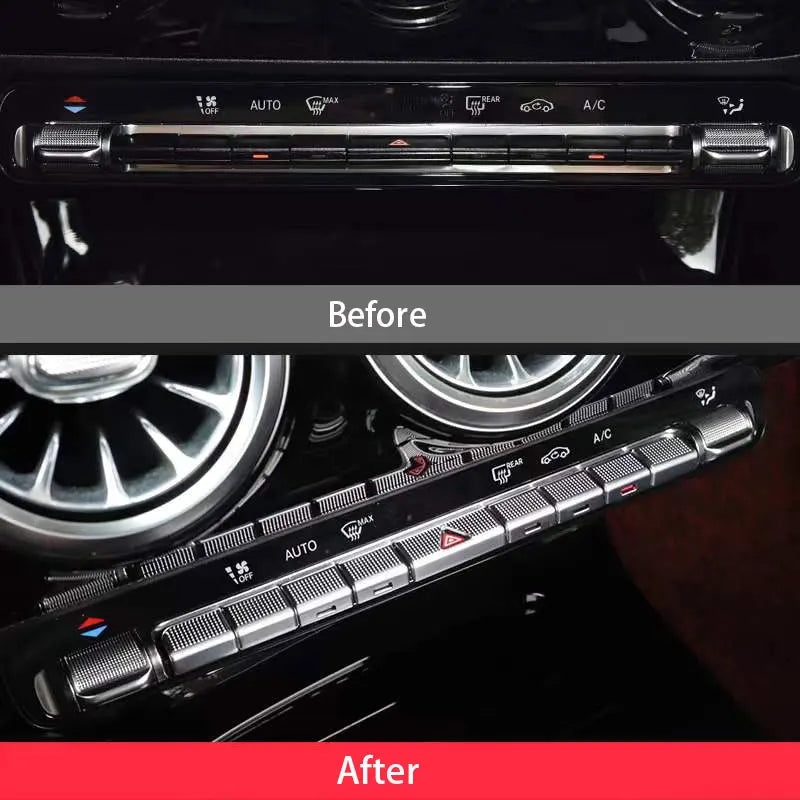 Car Console Air Conditioning Outlet Buttons Sequins Trim For