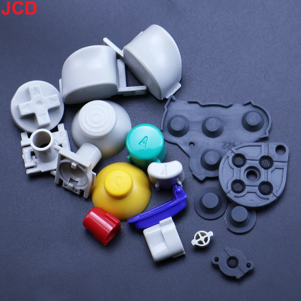 JCD Full Set Button For GameCube NGC Gamepad Power ON OFF Ke