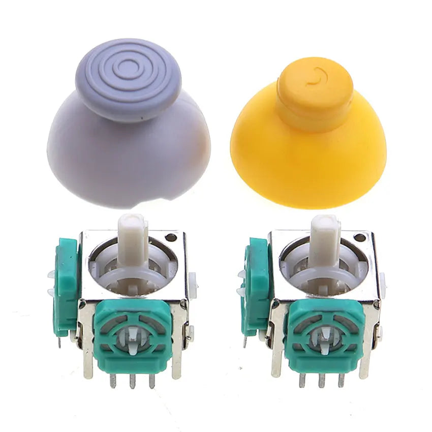 JCD 3D Analog Joystick Sensor Module Replacement For NGC Controller Thumbstick Cap Button Mushroom Rocker Cover