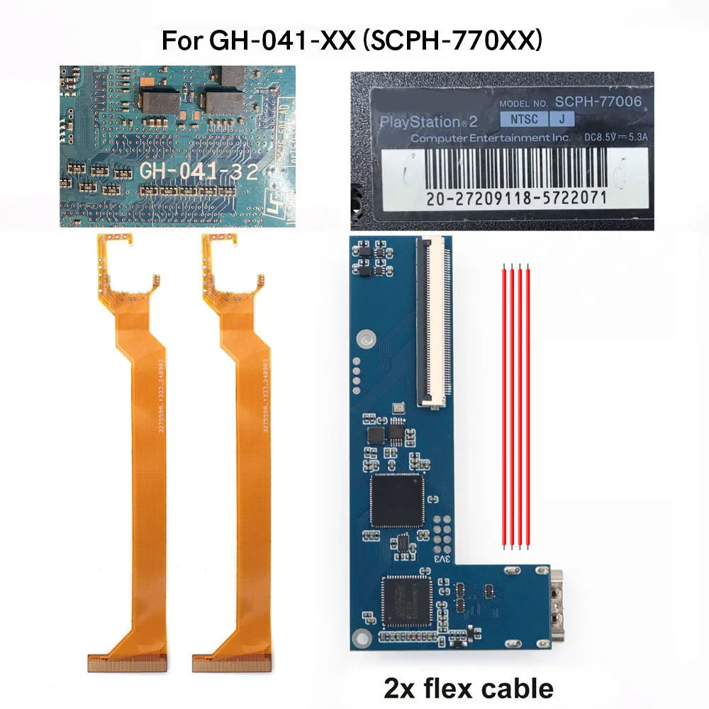 Hispeedido For PS2 Slim Digital to Digital HDMI Kit For PS2 Slim Console Digital HDMI Mod Kit Need Soldering Skill