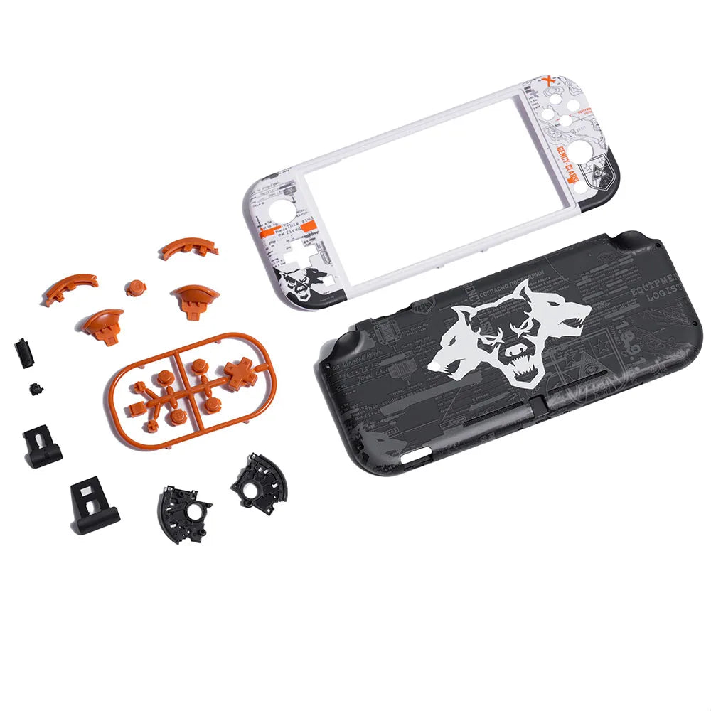 Replacement Handheld Controller Housing Shell with Screen Protector ABXY Buttons for Nintendo Switch Lite Console Theme Game
