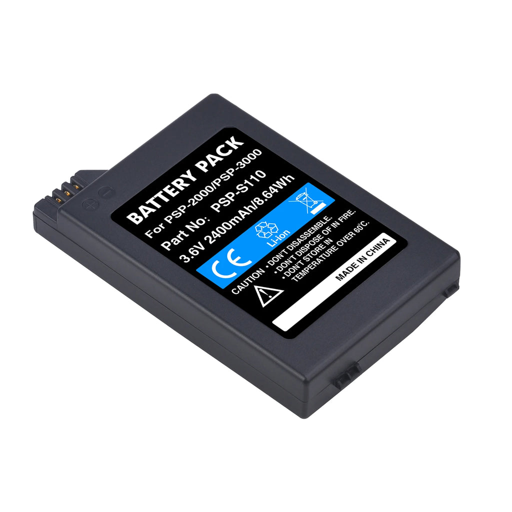 2400mAh PSP-S110 Replacement Battery for Sony PSP 2000 3000 