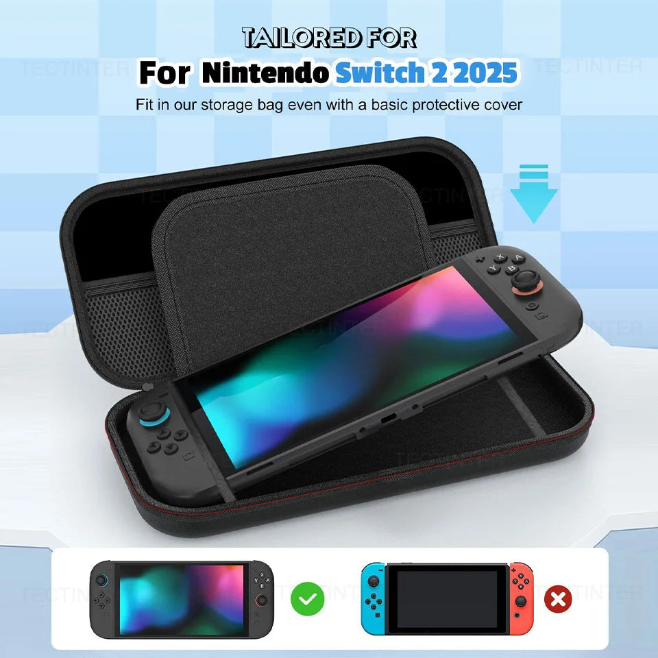 Travel Carrying Case For NS Switch 2 Console EVA Hard Shell 