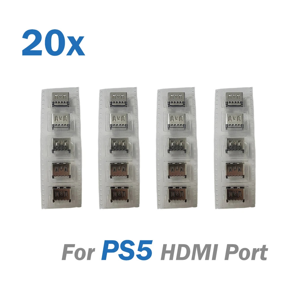20/50/100PCS HDMI Port Socket Replacement for PS5/PS5 Slim/PS5 Pro Console HDMI Interface Connector Jack Repair Parts
