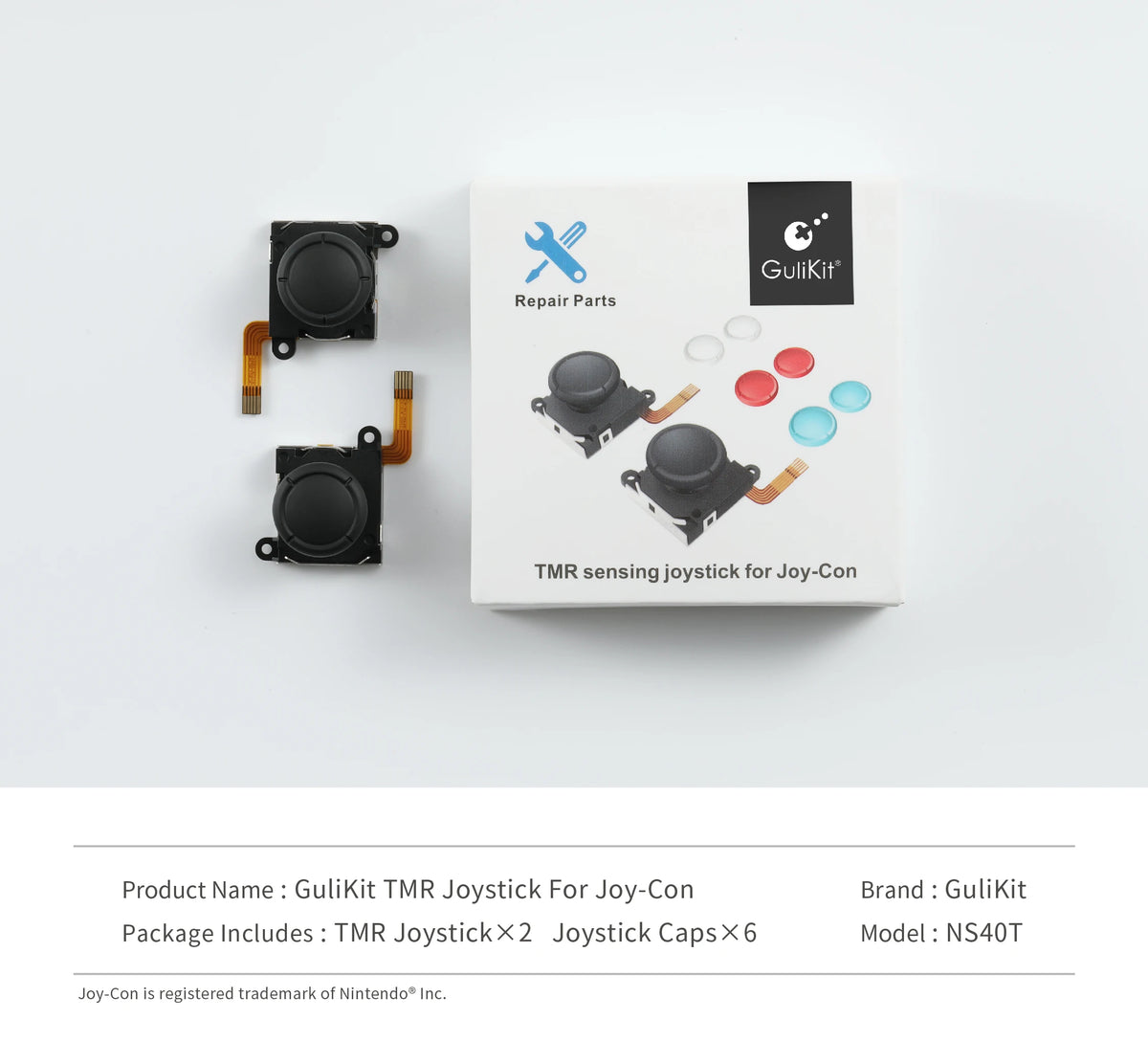 GuliKit NS40T TMR Joystick for JoyCon Replacement No Driftin