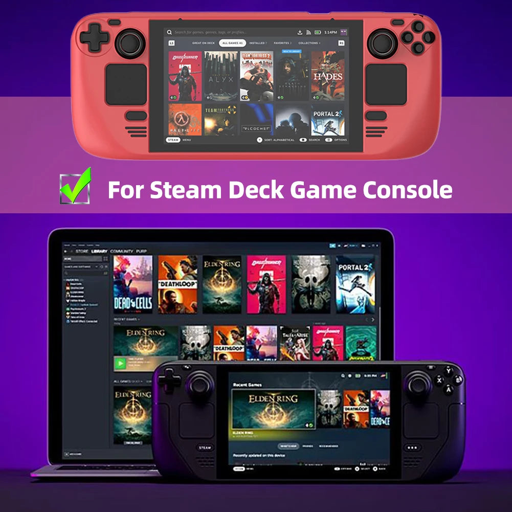 for Steam Deck Game Console Protection Cover with Stand Soft